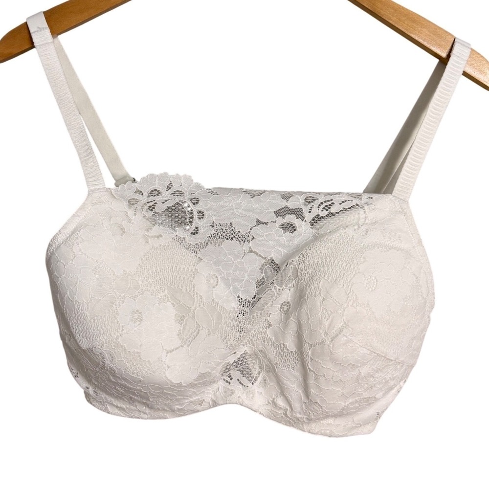 Soma The Cami Bra Floral Lace Underwire White 36DD‎ NWT 570247030